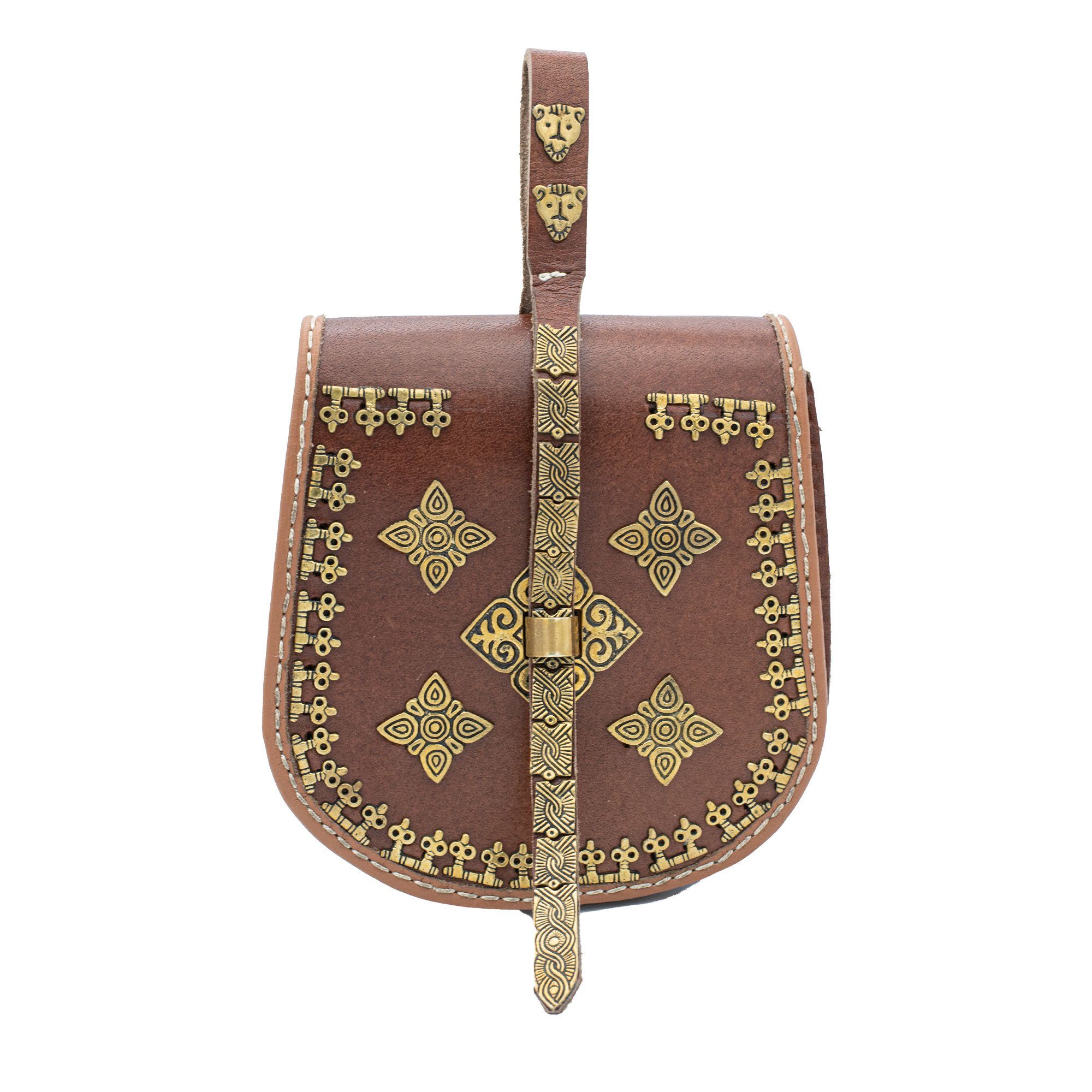 Ritter-Kostüm Rösta oder Birka Tasche, Wikinger-Gürteltasche aus Leder