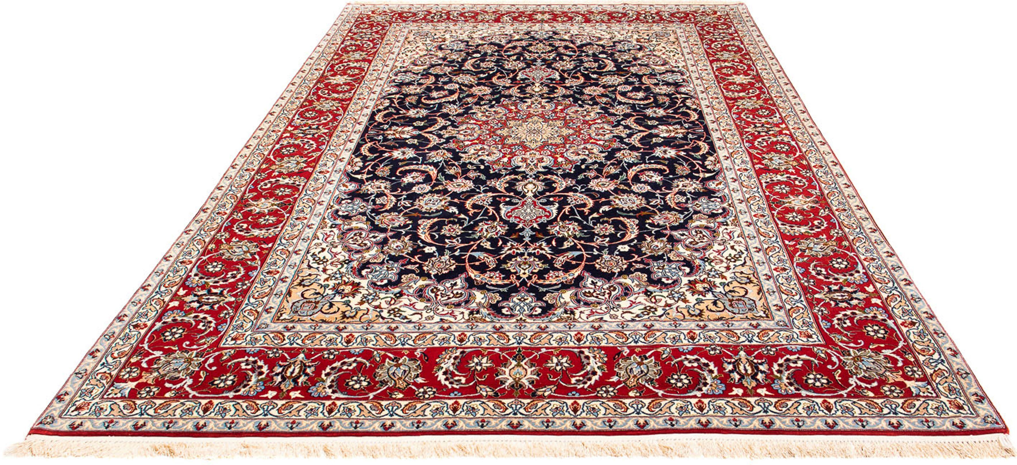 Orientteppich Perser - Isfahan - Premium - 306 x 202 cm - rot, morgenland, rechteckig, Höhe: 6 mm, Wohnzimmer, Handgeknüpft, Einzelstück mit Zertifikat