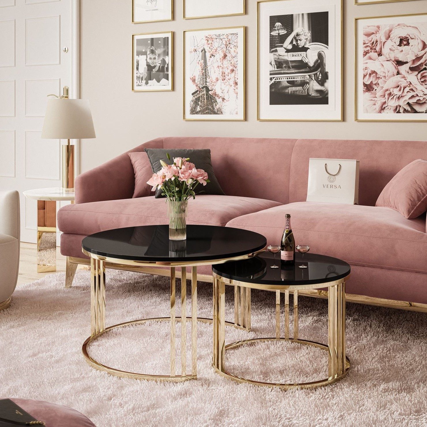 ALLHOUSE24 Couchtisch PEONY 2 in 1 günstig online kaufen