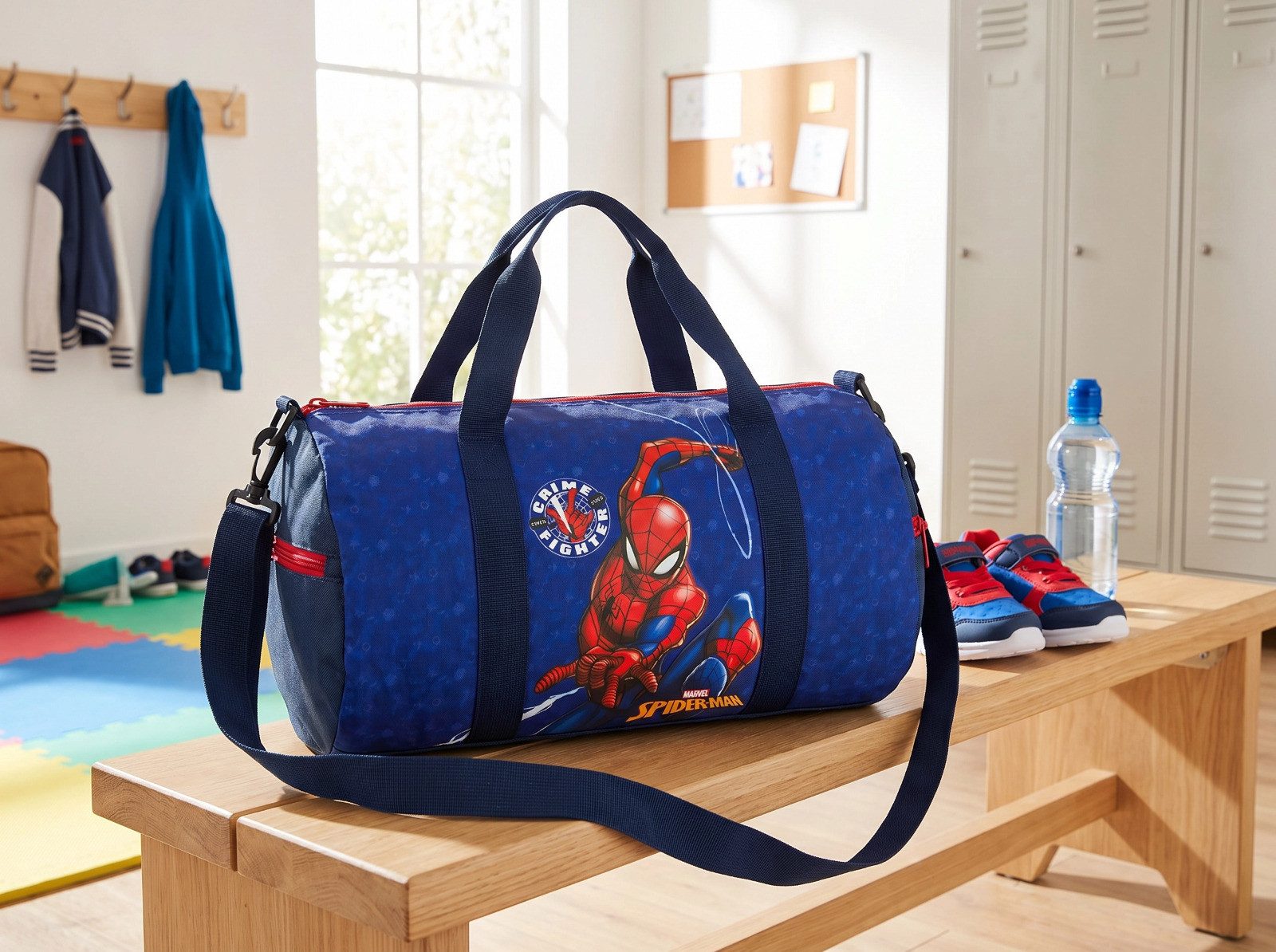 MARVEL Sporttasche Marvel Spiderman Jungen Sporttasche Tasche Trainigstasche 38x22x18 cm (1-tlg)