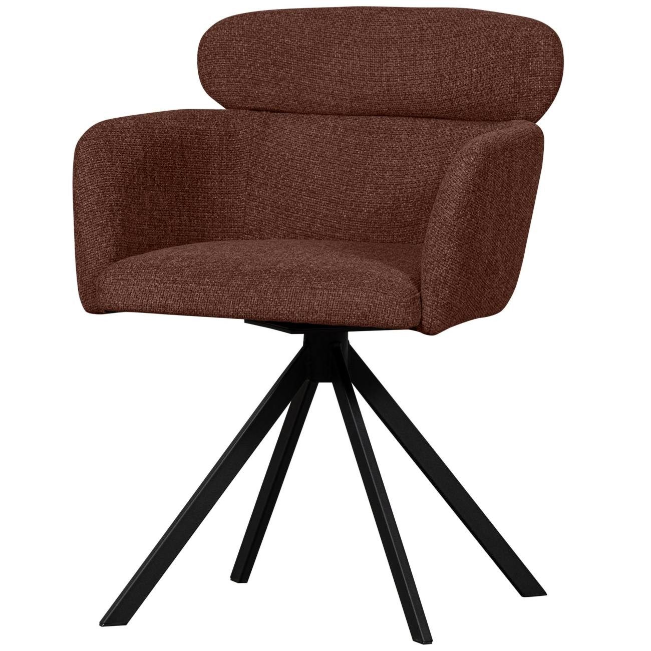 WOOOD Stuhl Fenne aus Webstoff, Braun