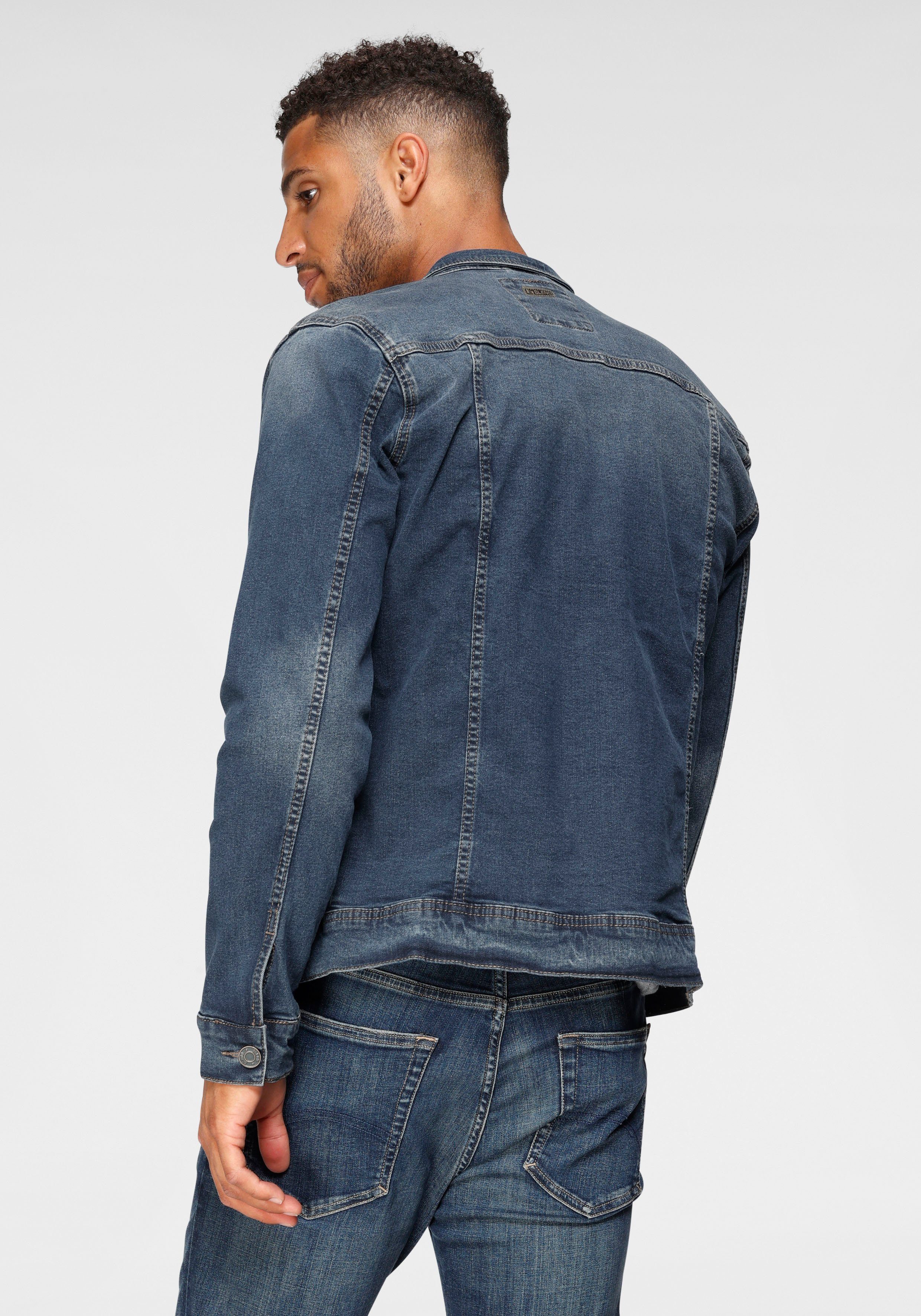 darkblue washed Blend Jeansjacke BHNARIL