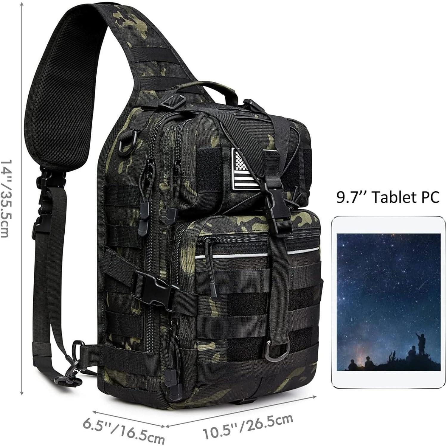 LuxusKollektion Sportrucksack Tactical Sling Rucksack Groß Militär Umhänget günstig online kaufen