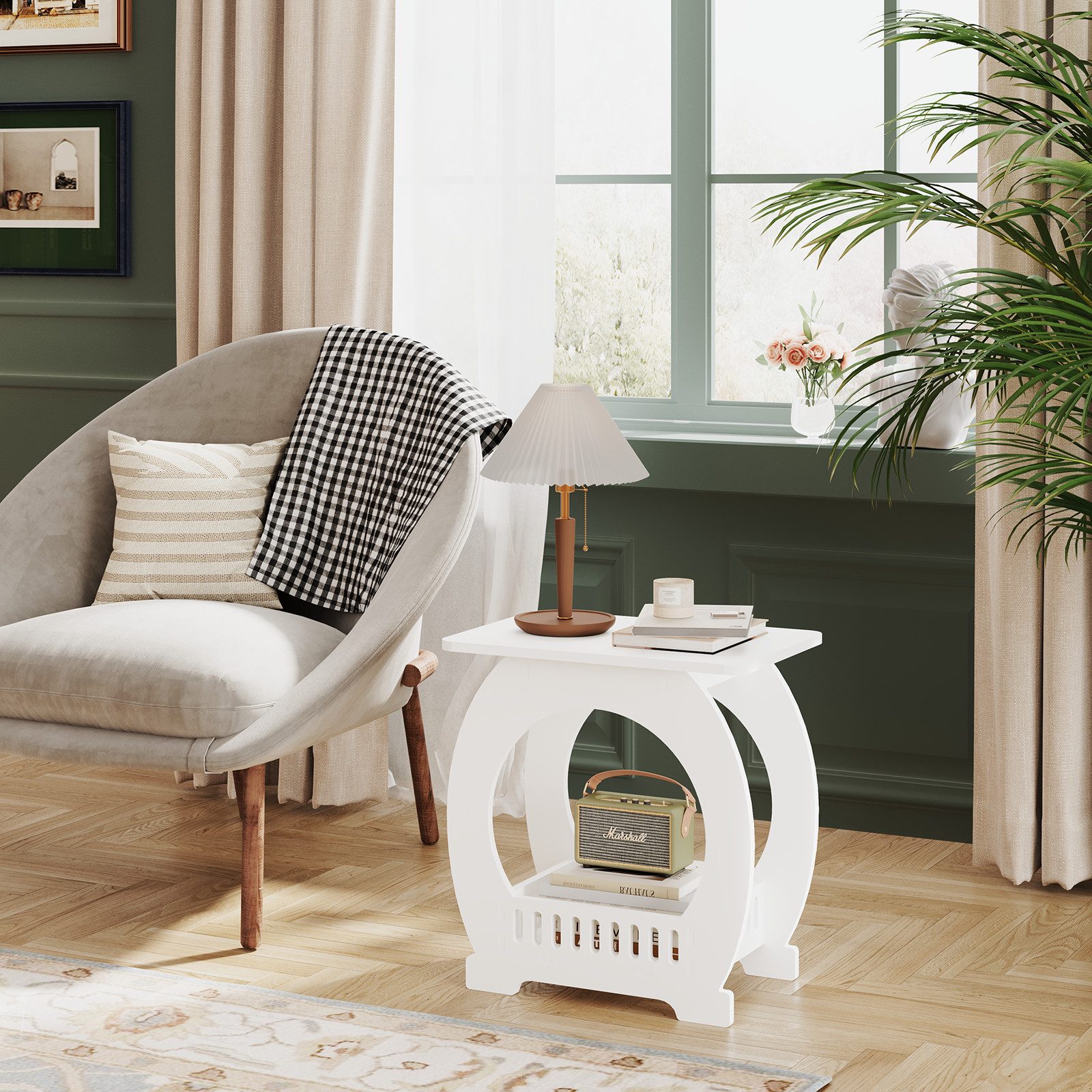 NAIMP Beistelltisch Nachttisch, kleiner Couchtisch, Sofatisch für Wohnzimme günstig online kaufen