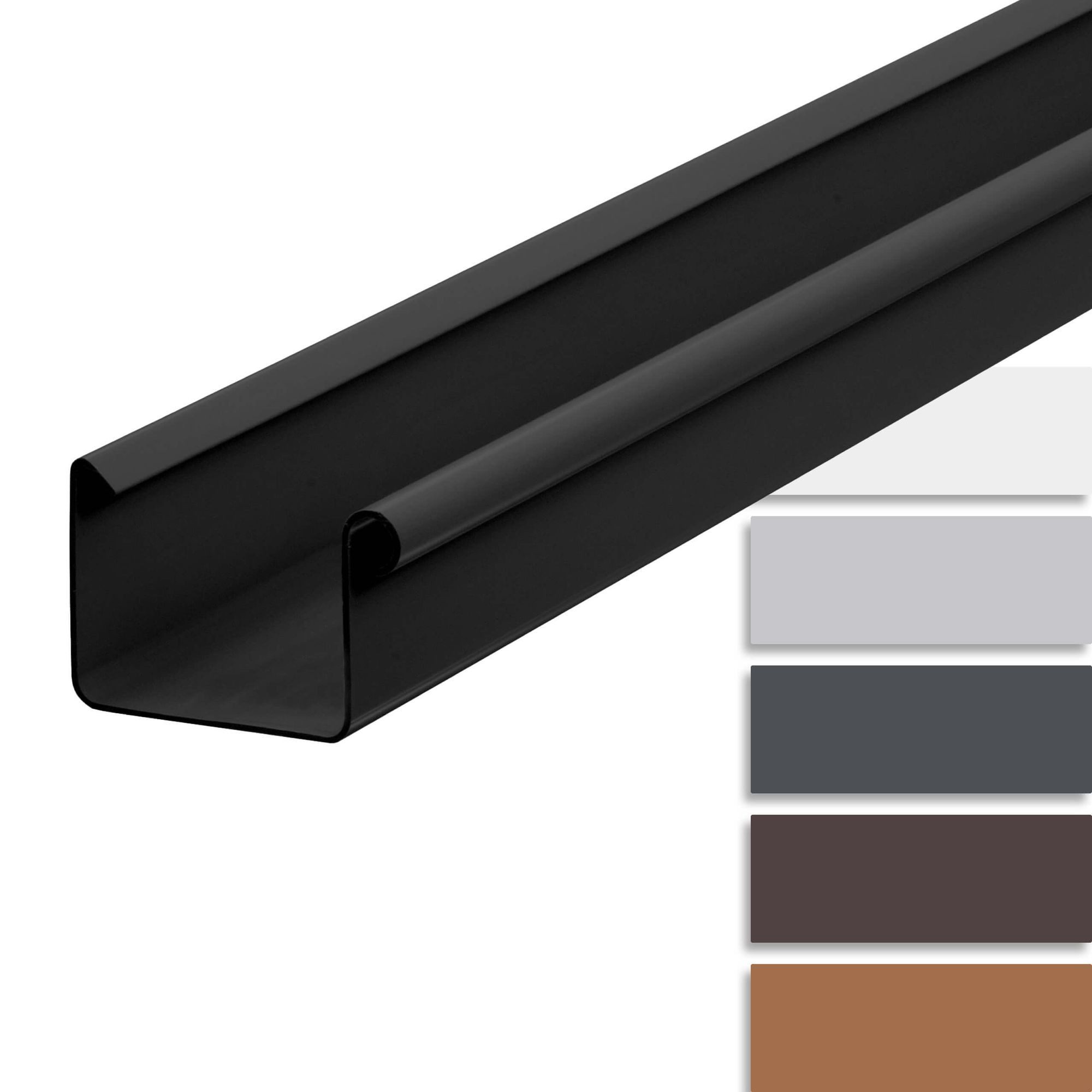 INEFA Kastendachrinne Dachrinne, kastenförmig, 200 cm, NW 68, 1-St., Kastenrinne, einfache Steckmontage, Made in Germany