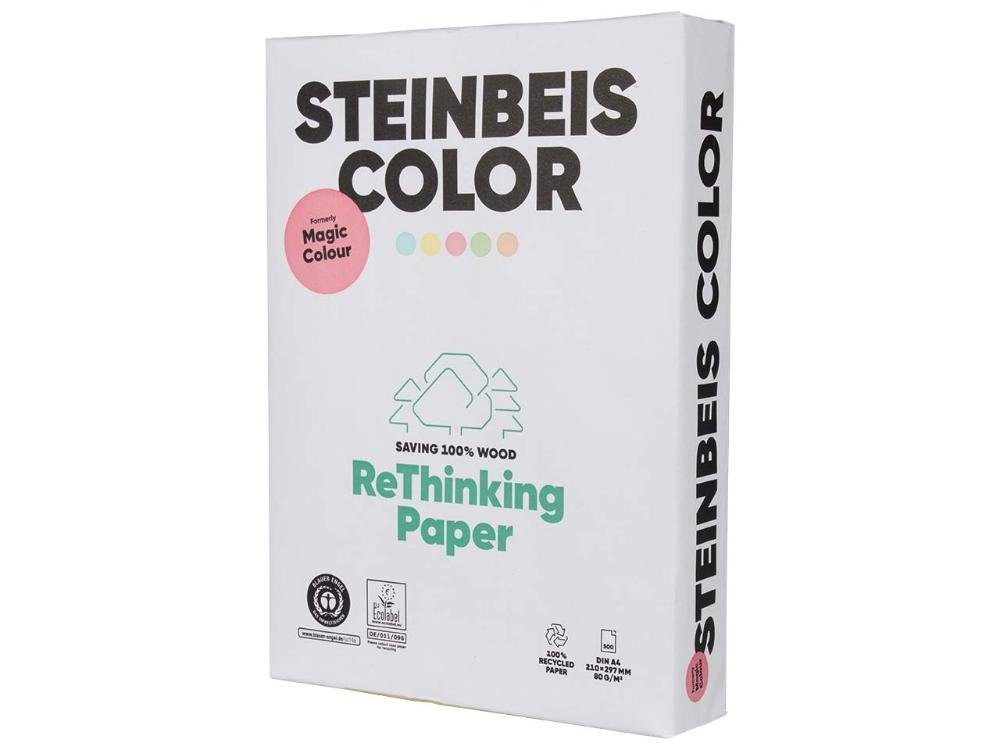 Farbiges STEINBEIS Kopierpapier Steinbeis 'MagicColour' DIN pastelllachs Kopierpapier