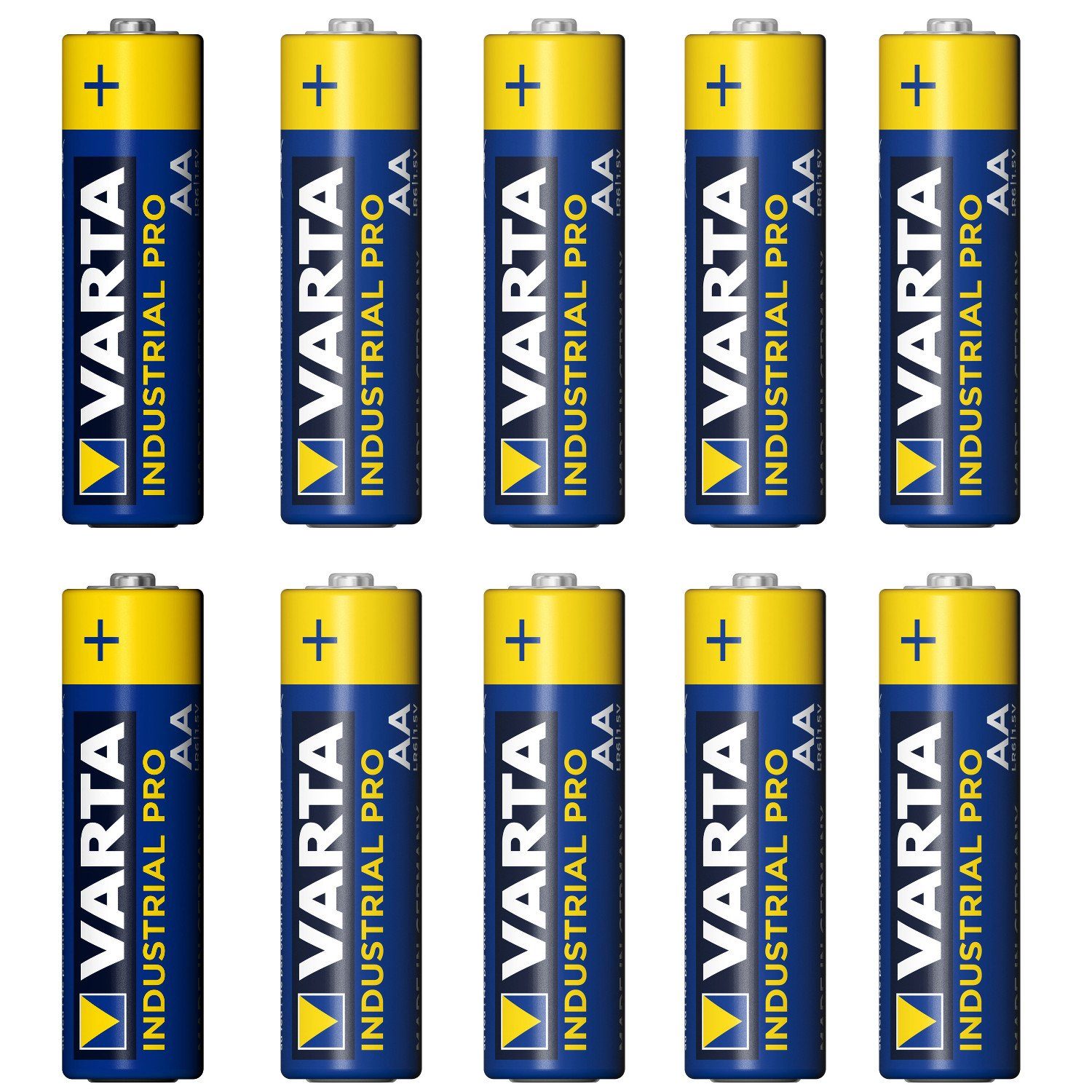 VARTA Batterie, (10 Batterien Varta 10x Industrie LR6/AA St)