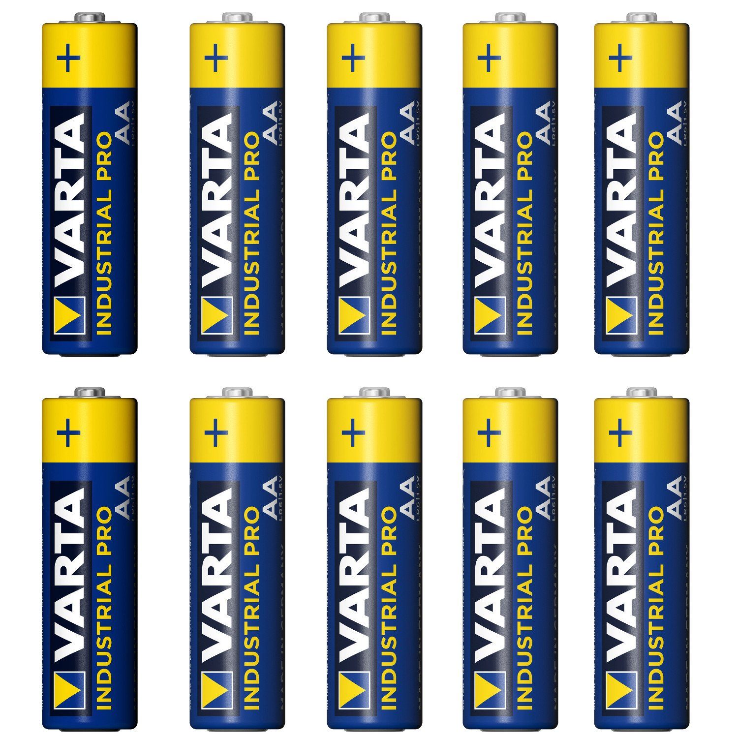 VARTA Batterie, (10 St), Varta Industrie LR6/AA Batterien