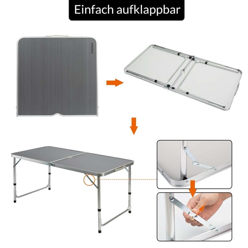 Casaria Campingtisch (1-St), mit Stühlen Klappbar günstig online kaufen