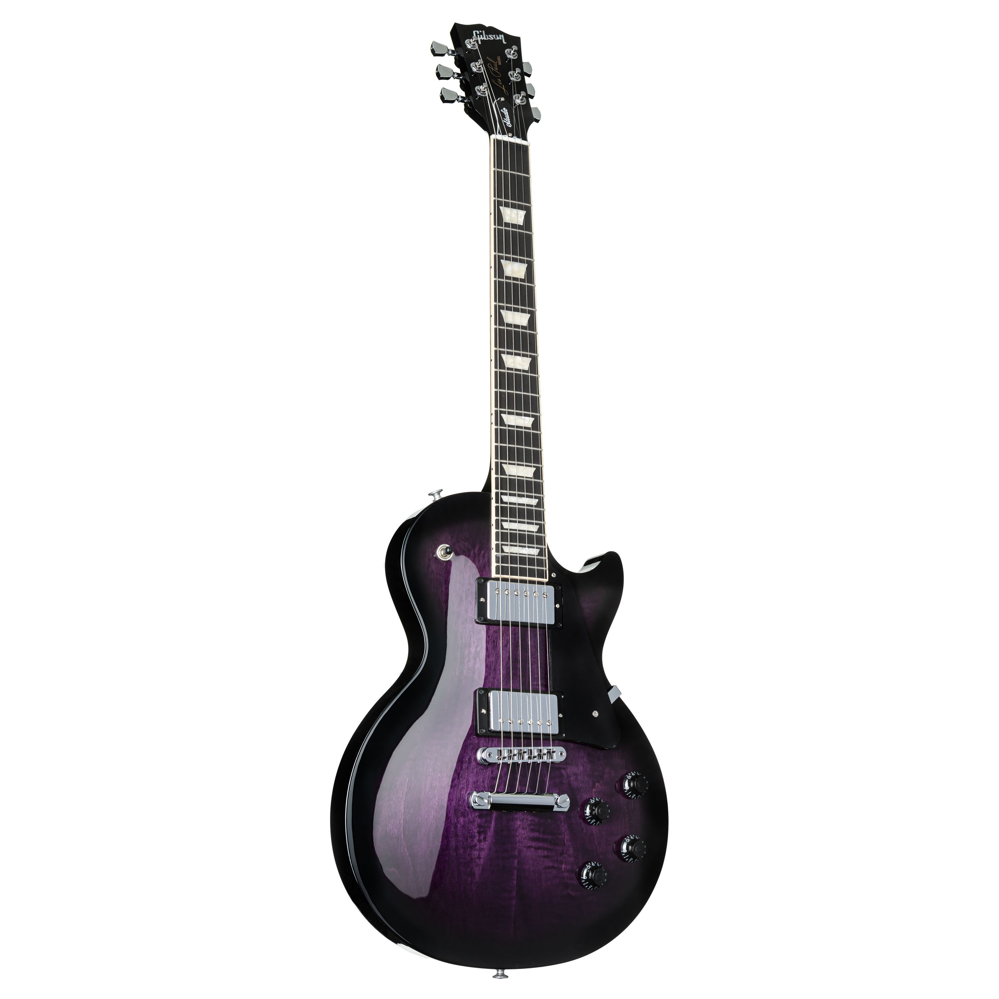 Gibson E-Gitarre, E-Gitarren, Single Cut Modelle, Les Paul Studio Session Dark Purple Burst - Single Cut E-Gitarre