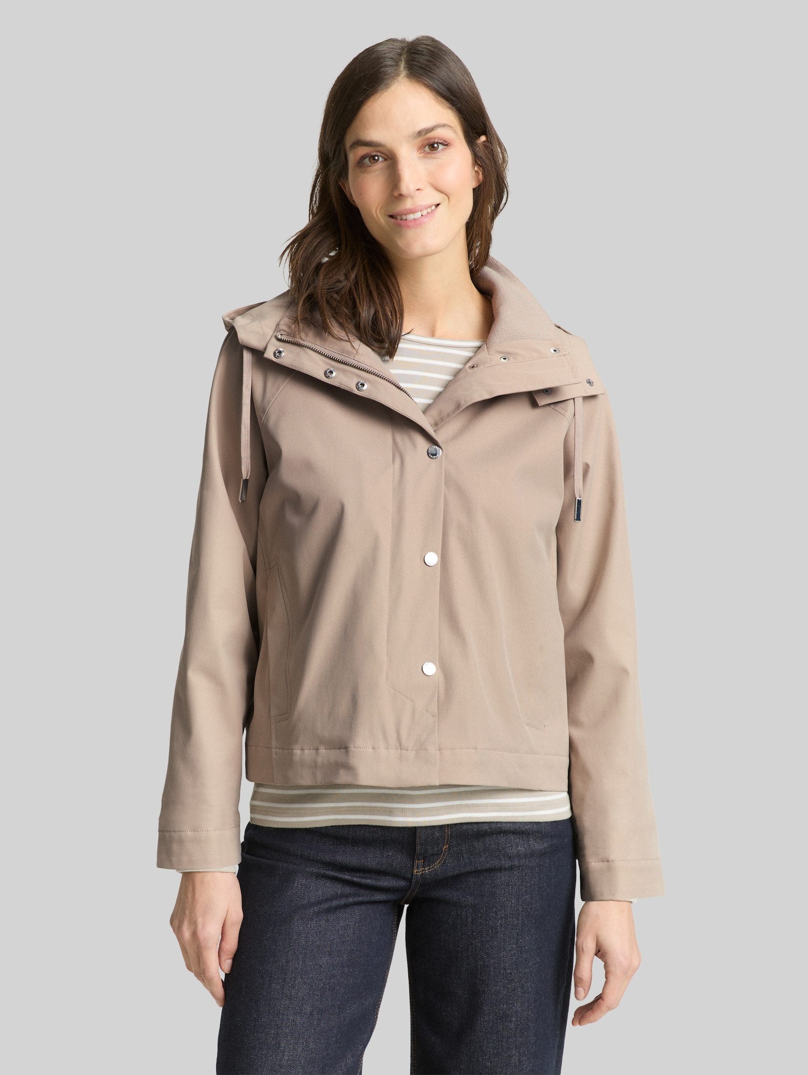 TOM TAILOR Sommerjacke Jacken Ultralight Short Parka aus wasserabweisendem Material