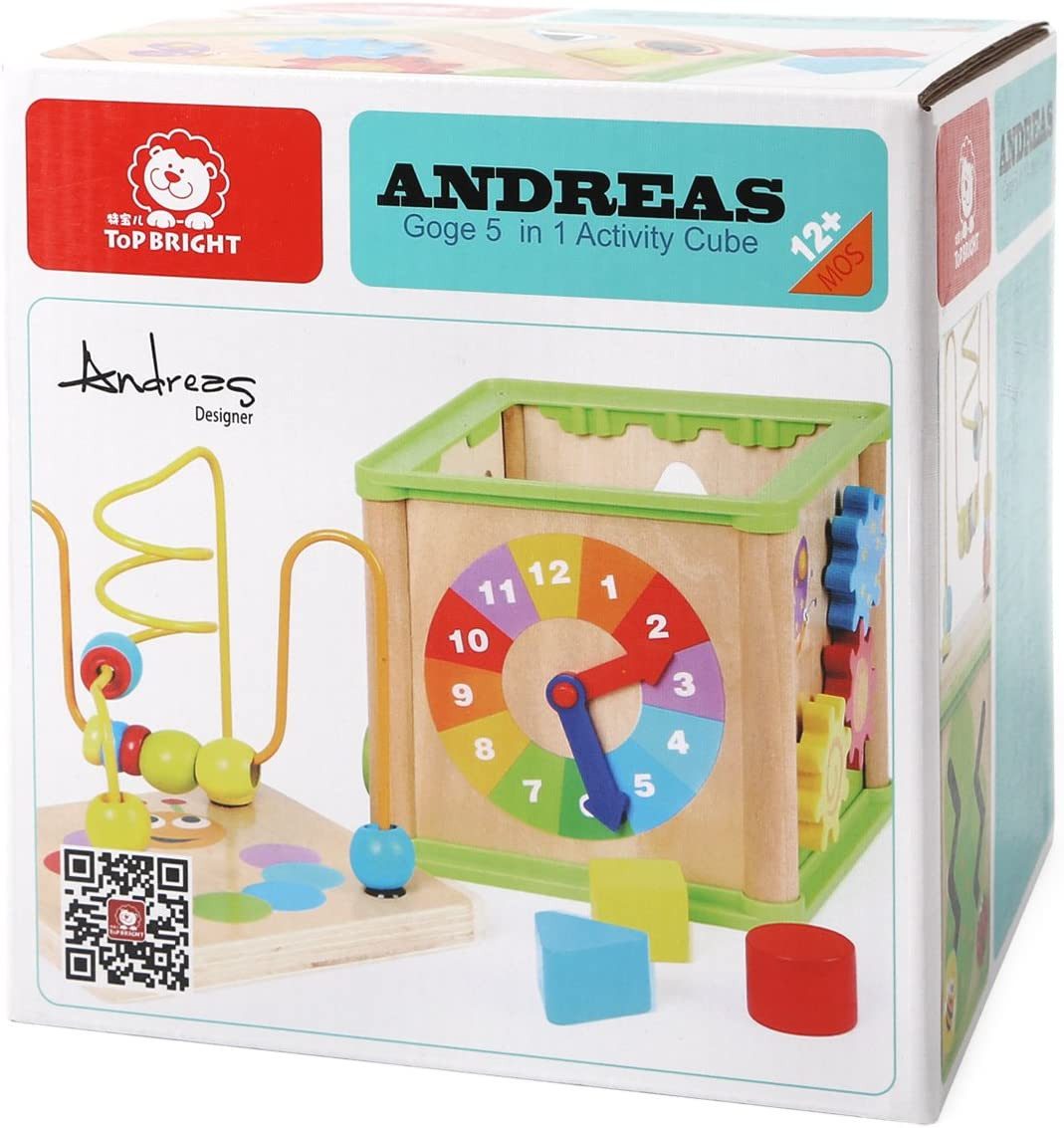 Topbright Motorikwürfel TopBright 01402 - 5 in 1 Motorikwürfel - Frühling