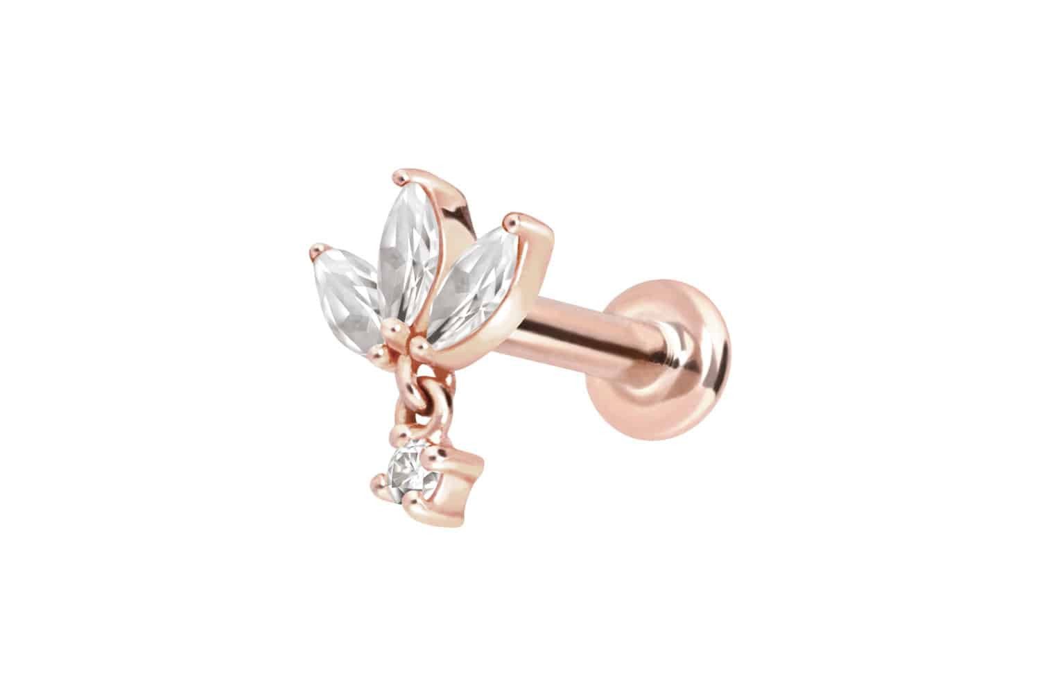 14 Karat-Roségoldfarben