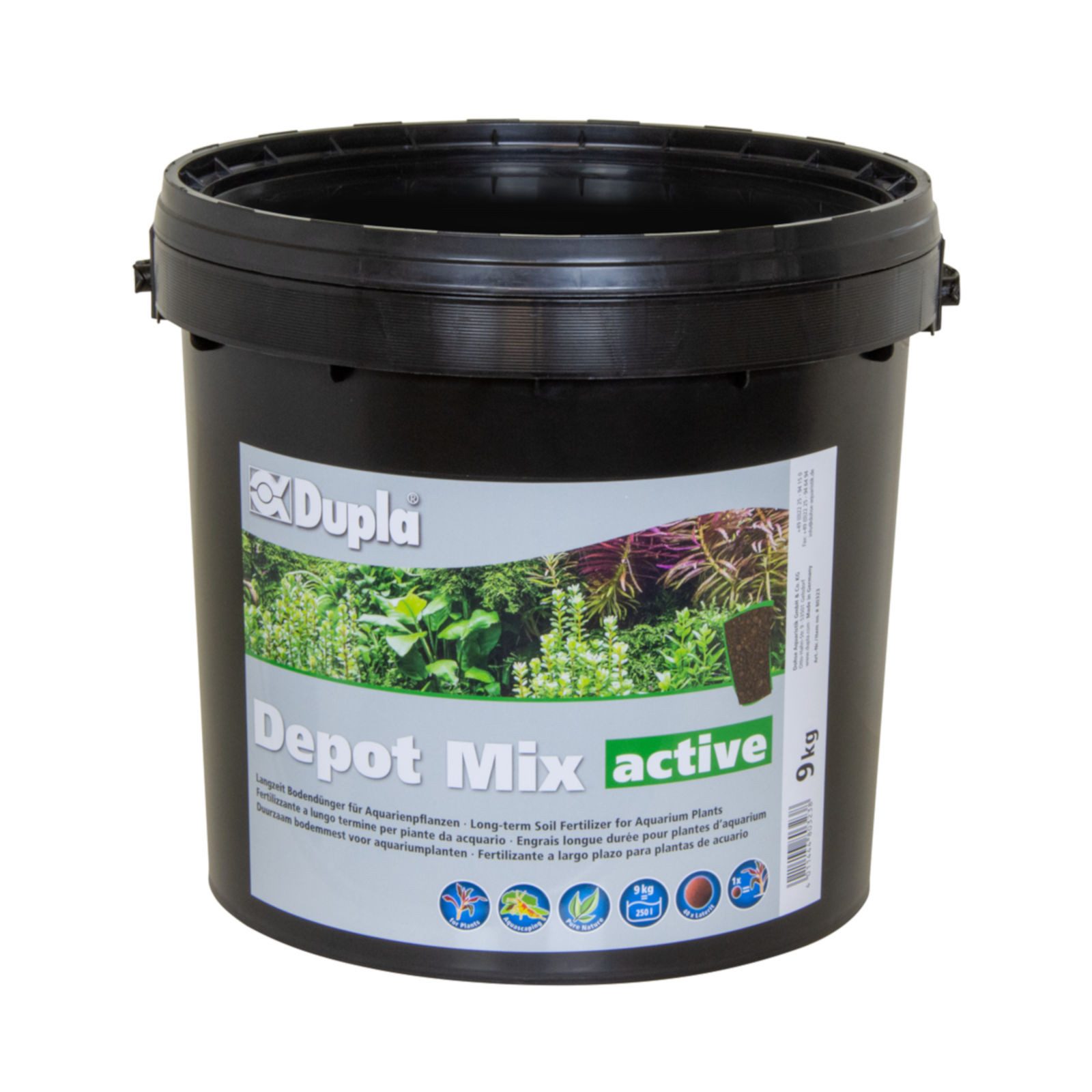 Dupla Aquarien-Substrat Depot Mix active, Langzeit-Bodendünger, 9 kg