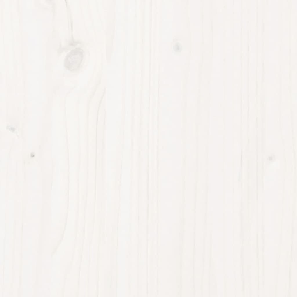 Massivholz cm | Gartenstuhl 2 Weiß Kiefer Gartenhocker Weiße Stk. Kiefer Kiefer 40x36x45 Weiße St) (2 vidaXL