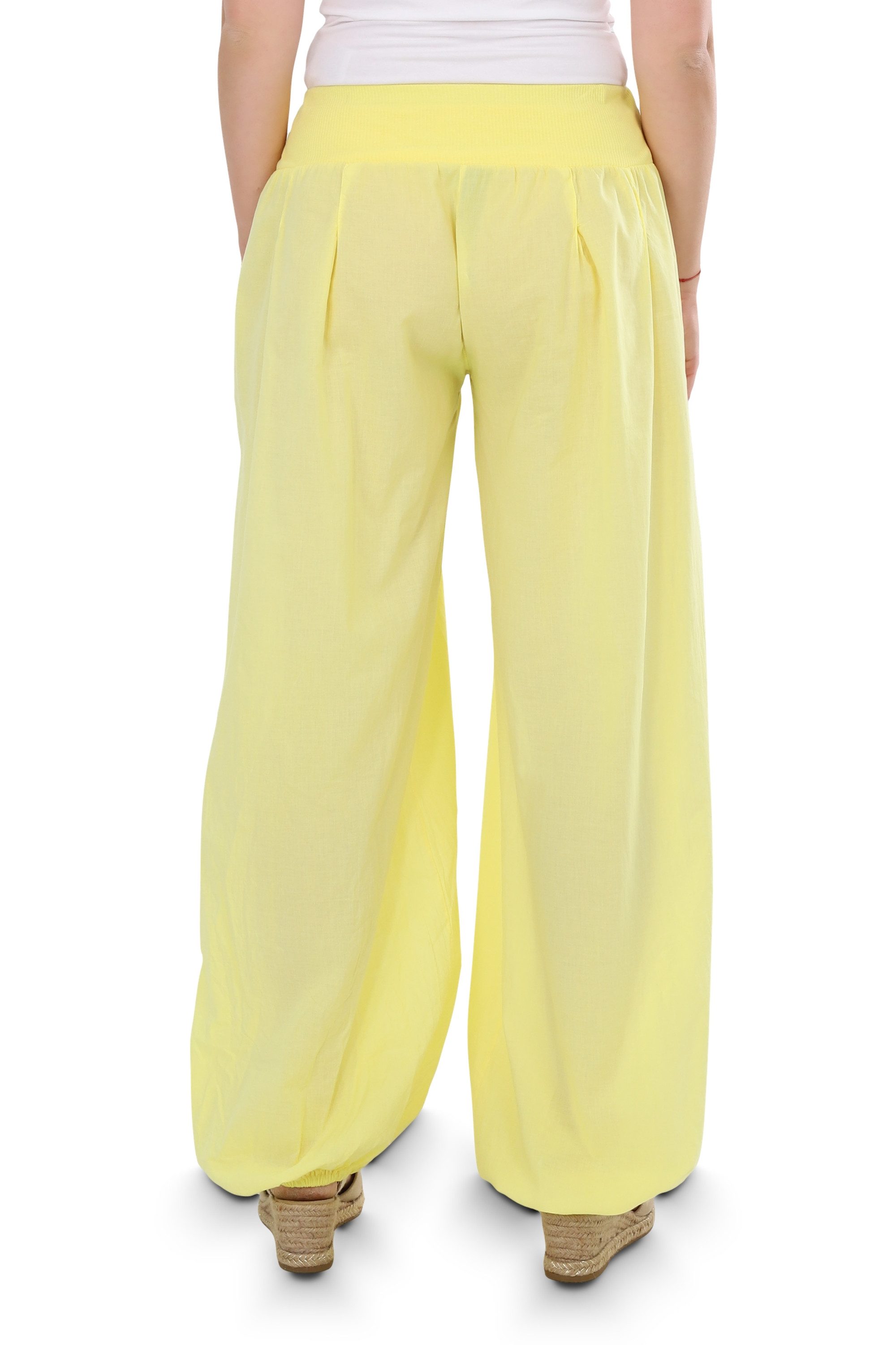malito more than fashion Haremshose malito Damen Pumphose mit Zierknöpfen 23245P Sommer Aladinhose Freizeithose locker & lässig Einheitsgröße
