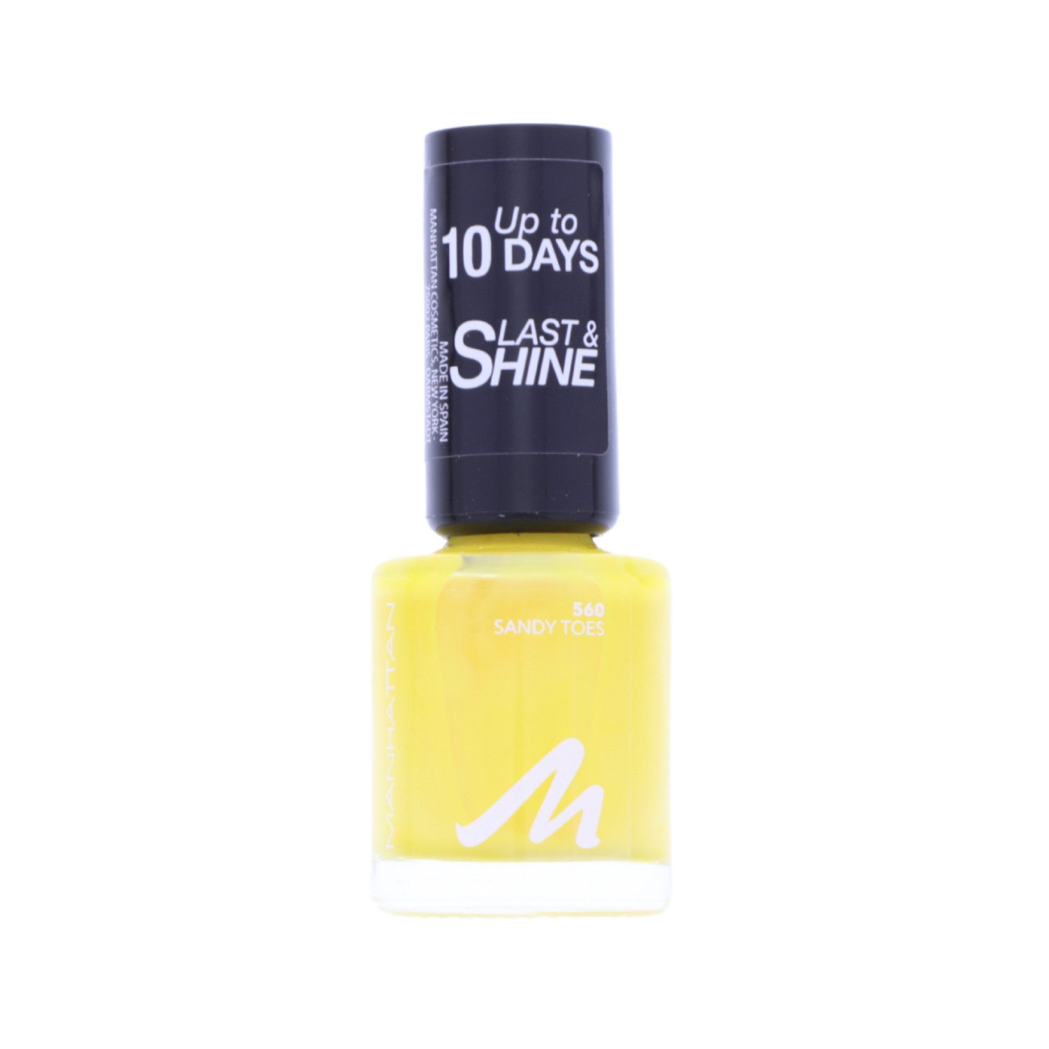 MANHATTAN Nagellack 3 x Manhattan Last & Shine Nail Polish 560 Sandy Toes je 8ml Nagellack