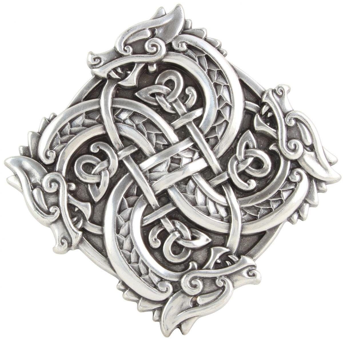 BELTINGER Gürtelschnalle Drachenkopf 4,0cm - Massiv Metall Wechselschließe Für Wechselgürtel