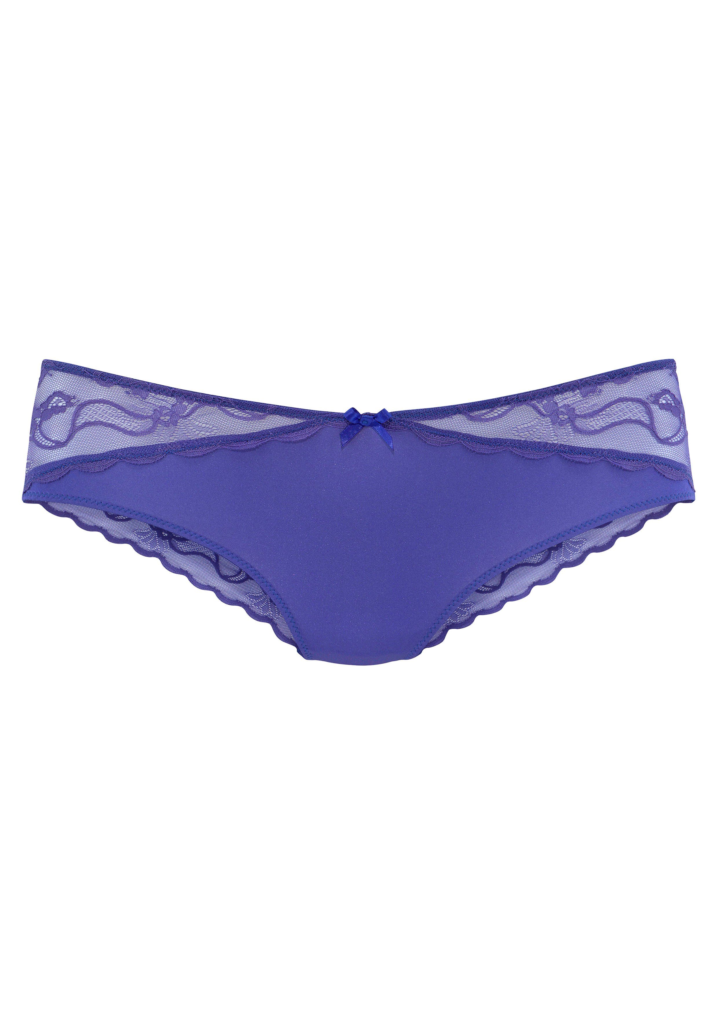 Tanga LASCANA Spitzeneinsätzen Vittoria royalblau mit