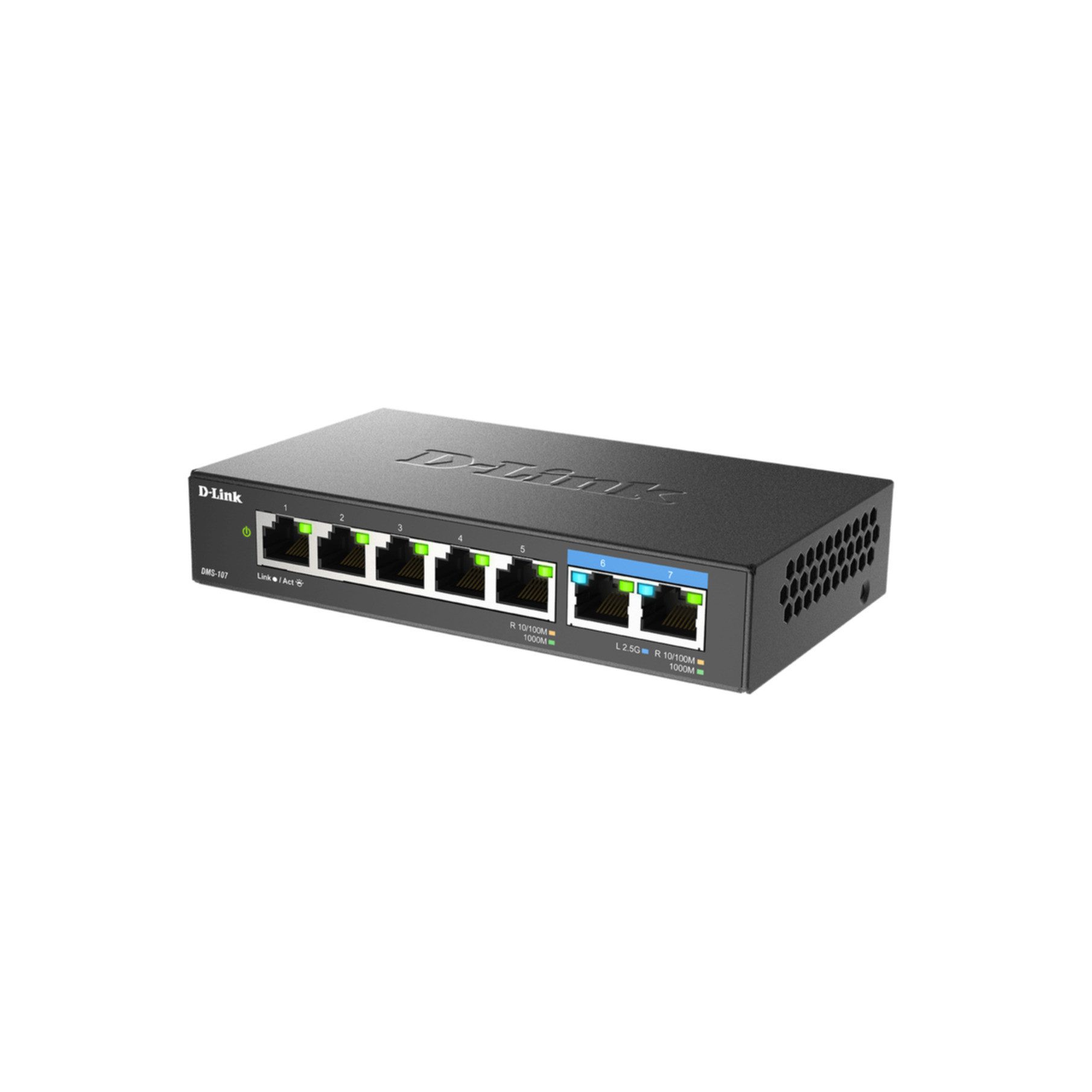 D-Link 7-Port Multi-Gigabit Unmanaged Switch Netzwerk-Switch