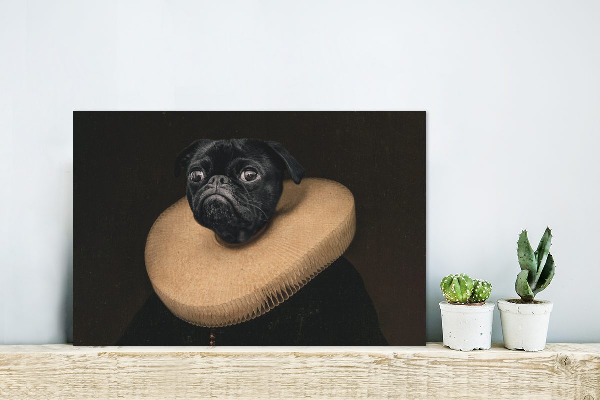 MuchoWow Metallbild Kunstdrucke - Mops - günstig online kaufen