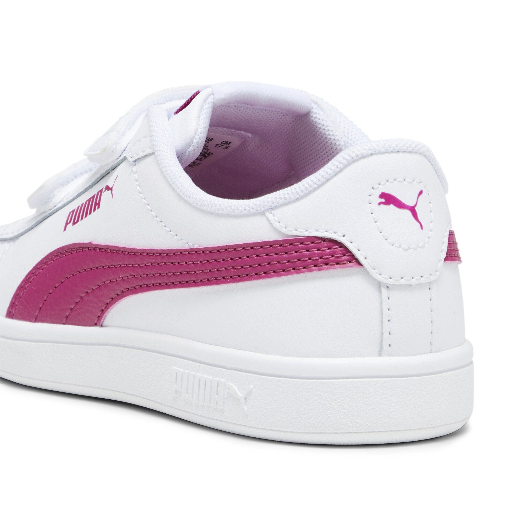 PUMA Smash Sneakers Pink Leather White Sneaker 3.0 Pinktastic