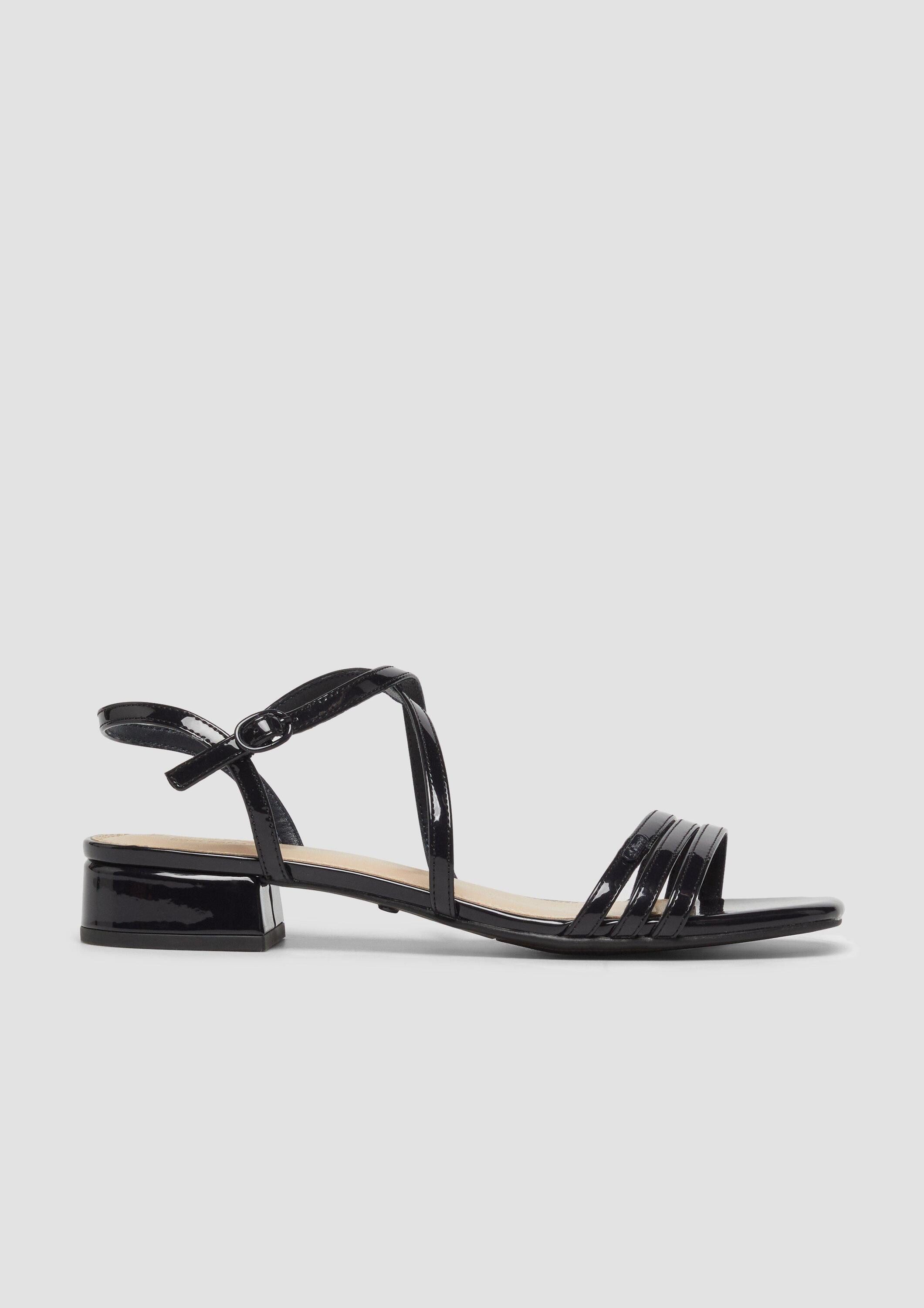 s.Oliver Sandalen Sandale Sandaletten in Lackleder-Optik
