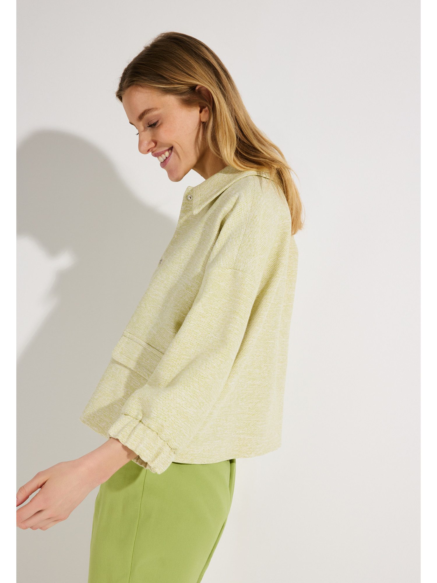 MORE&MORE Blouson leichter, melierter 3/4 Arm-Blouson