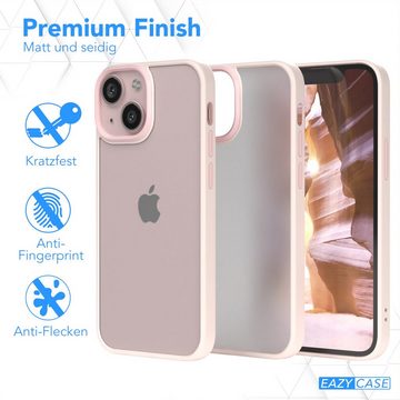 EAZY CASE Handyhülle Outdoor Case für Apple iPhone 13 Mini 5,4 Zoll, Hülle kompatibel mit Qi & Magsafe Transparent Backcover Rosé / Altrosa