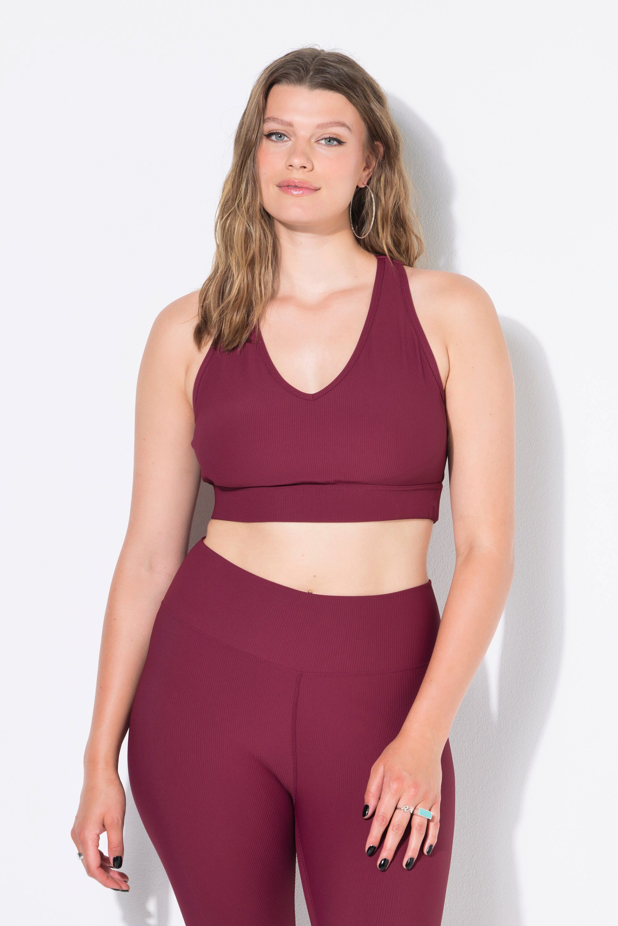 Studio Untold Sport-BH Ripp-BH Rippjersey gekreuzte günstig online kaufen