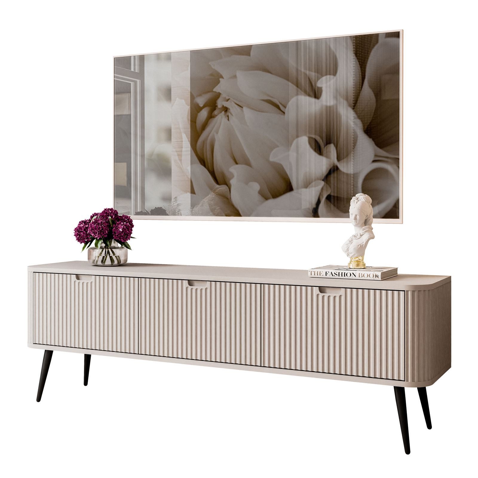 Lookway TV-Schrank ZAIRA 168 cm TV-Lowboard mit drei Türen