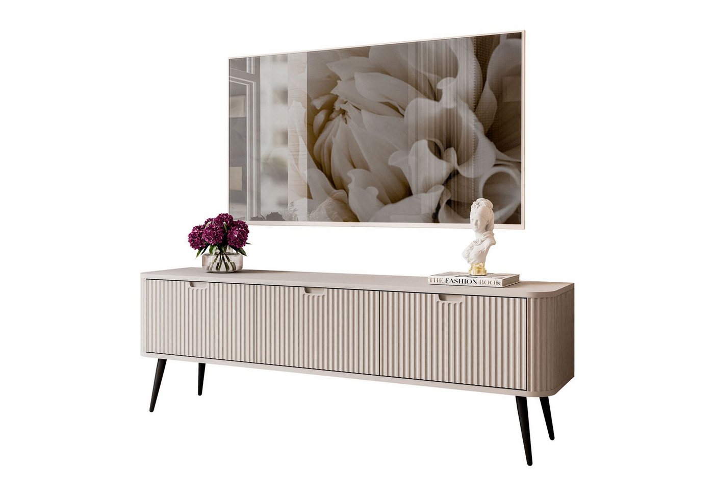 Lookway TV-Schrank ZAIRA 168 cm TV-Lowboard mit drei Türen 168x39x57 cm
