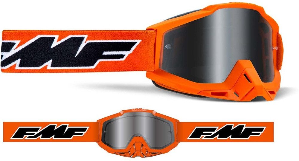 FMF Arbeitsschutzbrille Goggles Powerbomb Rocket (Mirror Silver)