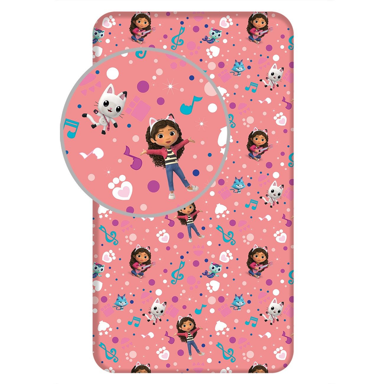 Gabby's Dollhouse Spannbettlaken Kuschelige Bettwäsche Polyester, 90x200 + günstig online kaufen