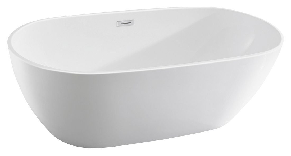 Aqualine Badewanne DOURO Freistehende Badewanne 180x82cm, weiß, Aqualine-E1880