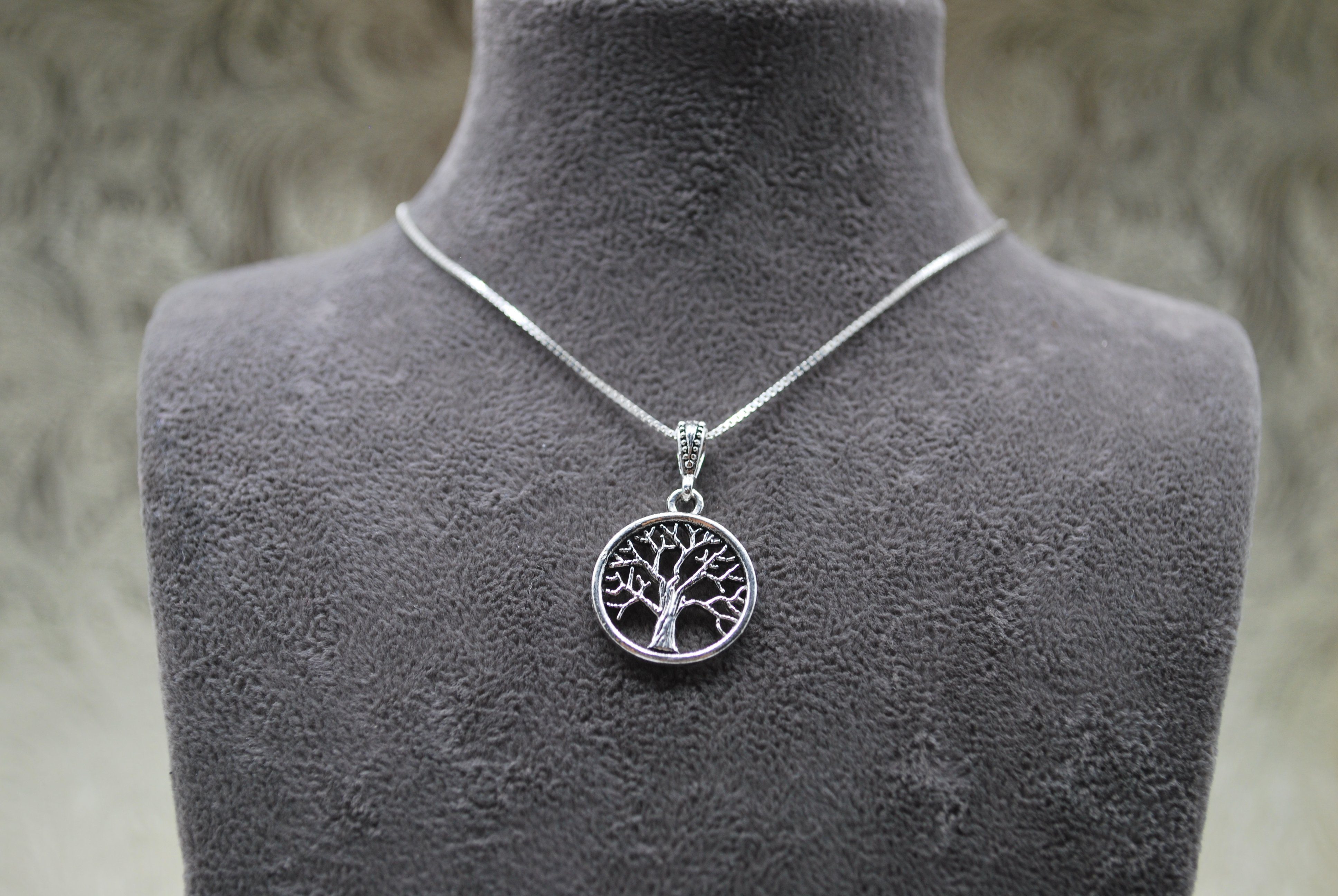 NAHLE Kette mit Anhänger Silberkette Lebensbaum Kette (inkl. Schmuckbox), 9 günstig online kaufen