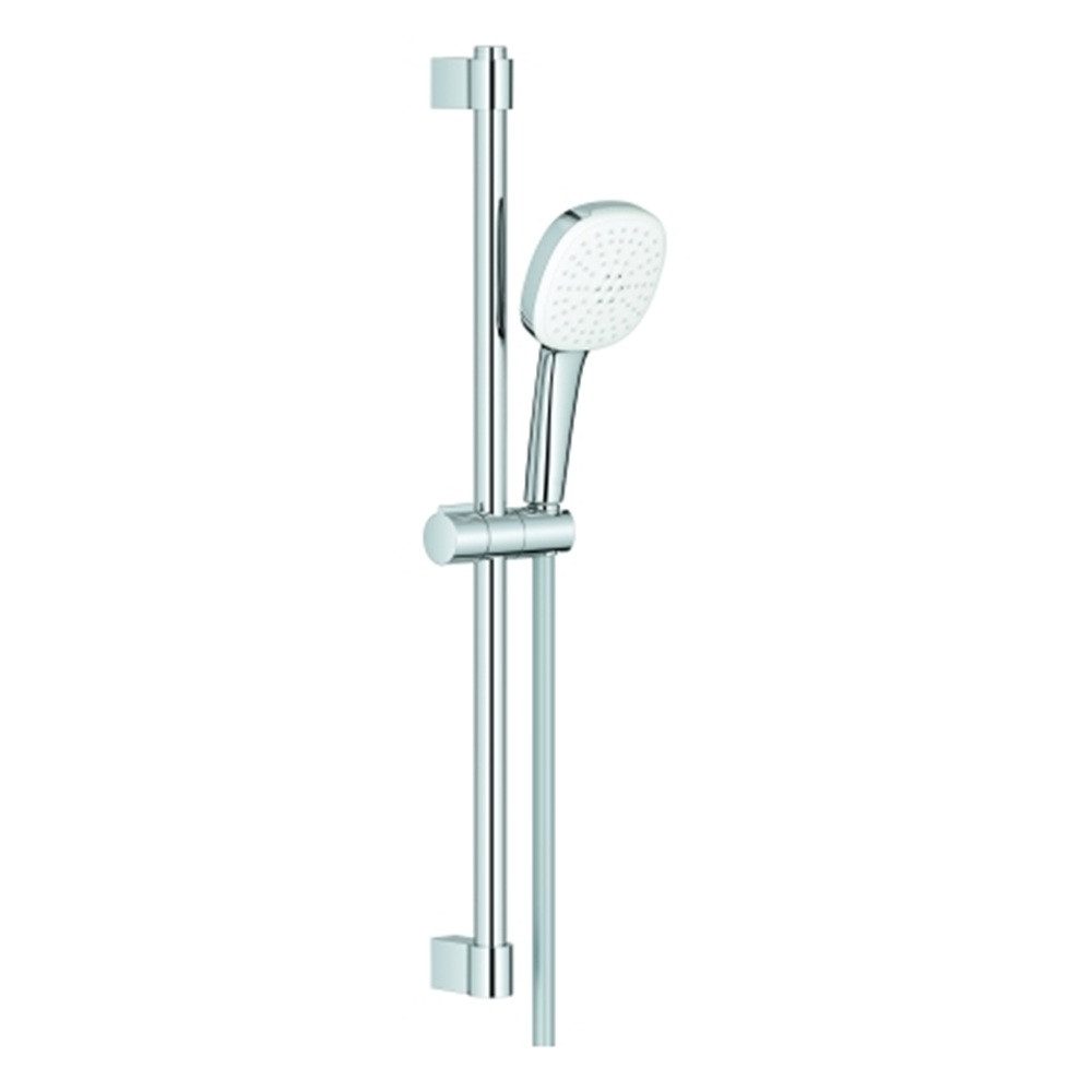 Grohe Brausegarnitur GROHE Brausestangenset Tempesta Cube 110 600mm 2 Strahlarten chrom, 3 tlg.