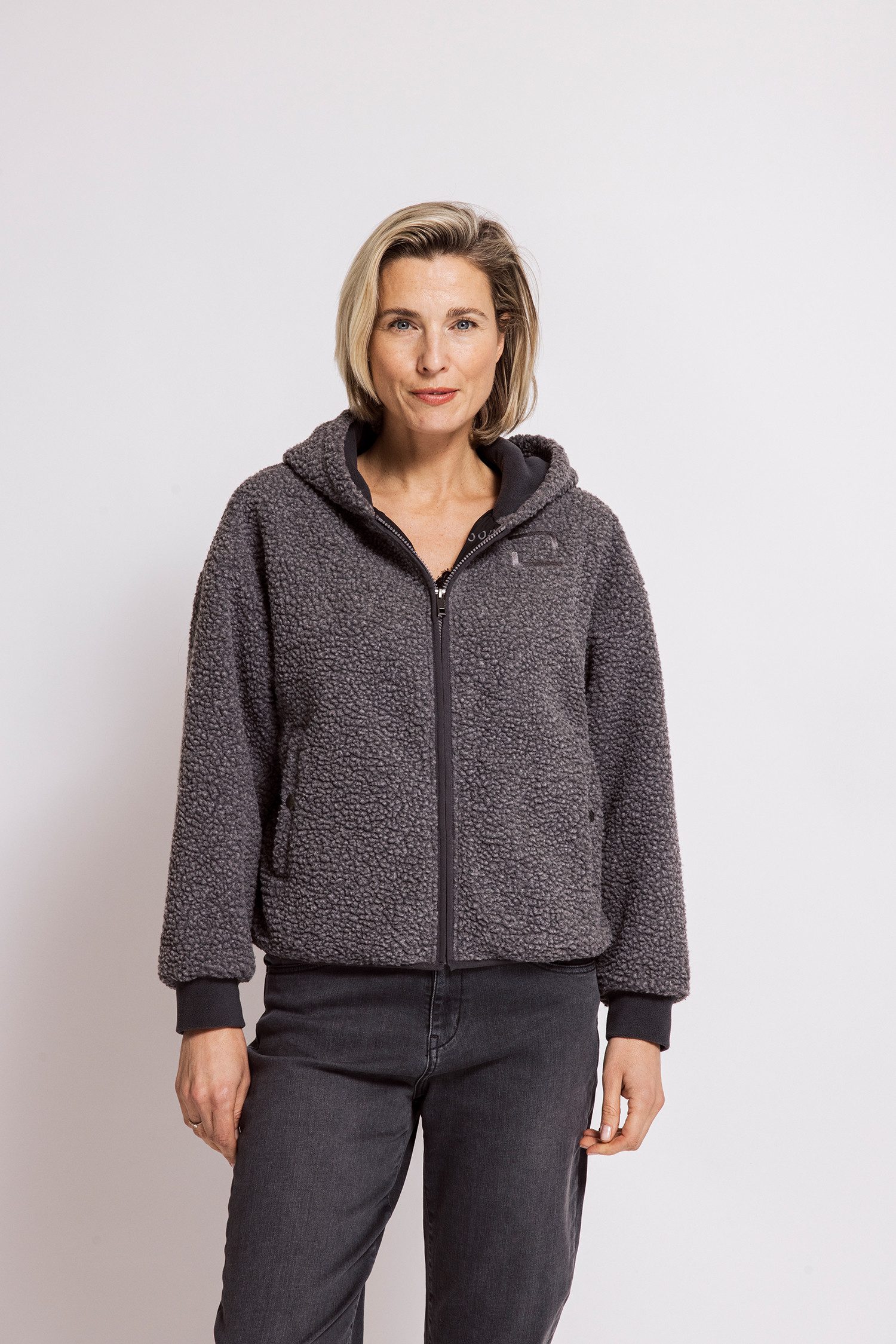 Zhrill Sweatblazer KULIN Feecejacke mit Kapuze / bequeme Passform