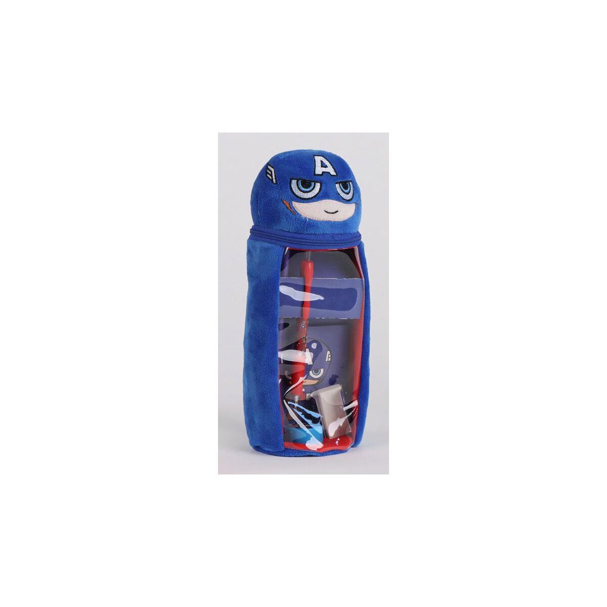 The AVENGERS Federmäppchen Avengers Captain America Plüsch Federmäppchen gefüllt