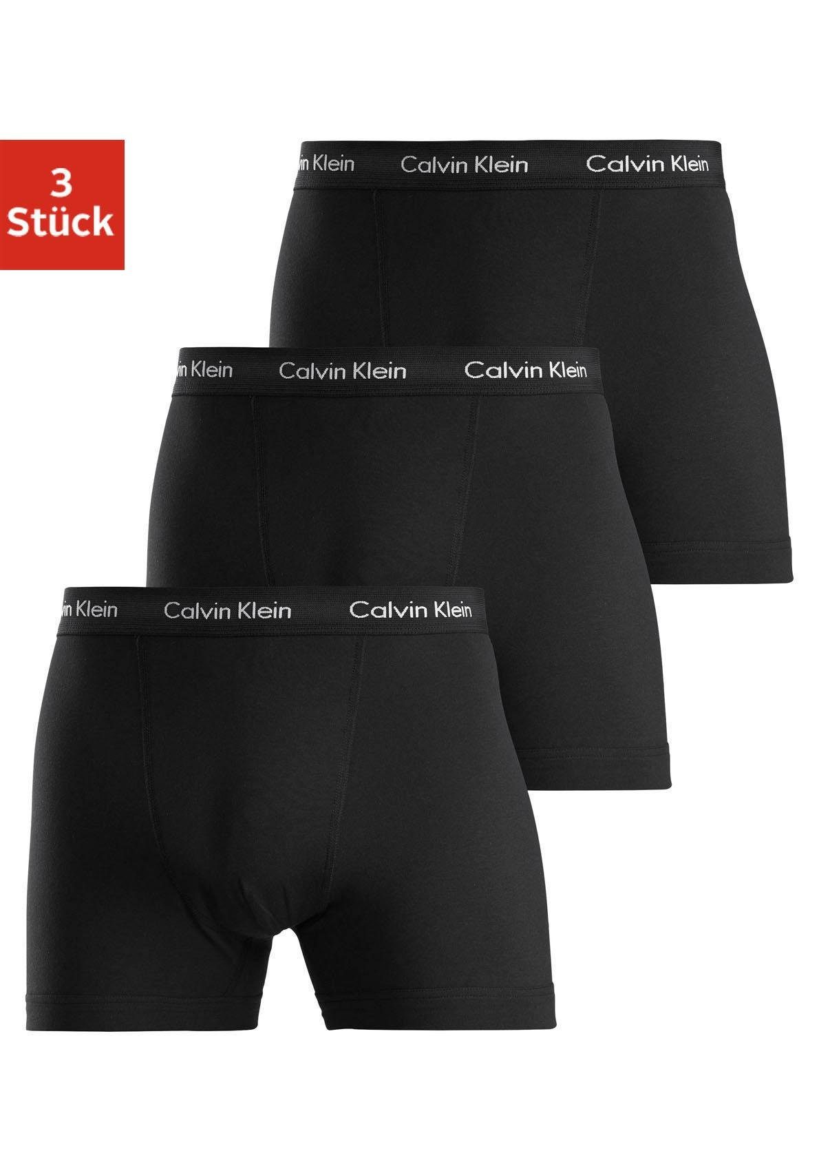 Calvin Klein Underwear Boxer CK BOXER BRIEF 3PK (3-St) in uni schwarz mit L günstig online kaufen