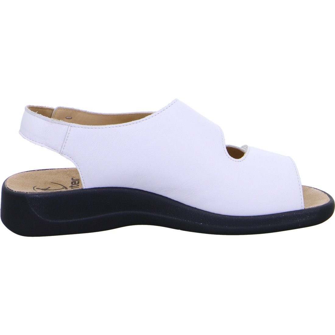 Schuhe, weiß - Monica Ganter Sandalette 045896 Ganter Materialmix Sandalette