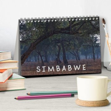 CALVENDO Wandkalender Zimbabwe (Tischkalender 2024 DIN A5 quer), CALVENDO Monatskalender