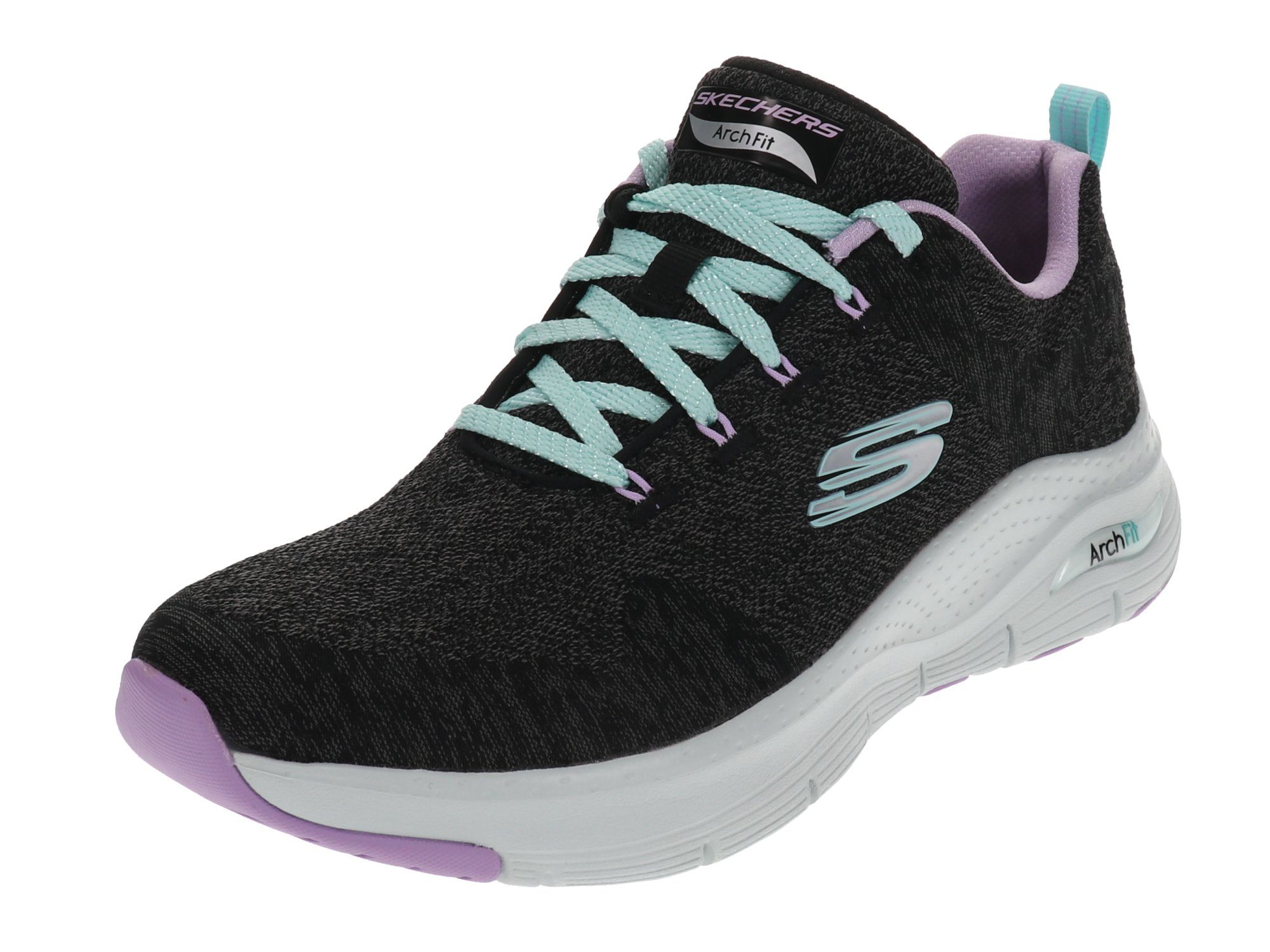 Skechers Arch Fit - Comfy Wave Sneaker black/lavender