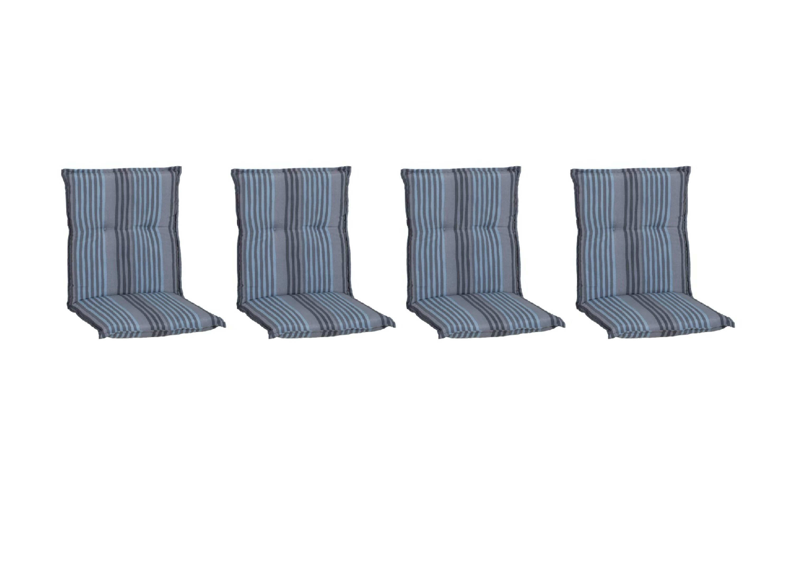 beo Polsterauflage Saumauflage Niedriglehner Turin im Set, (Set), Gartenstuhlauflage, Sitzauflage, Sitzkissen Outdoor, 98x46x8 cm