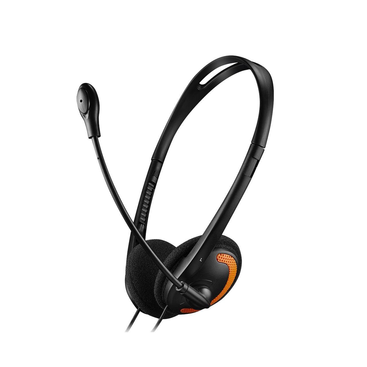 Canyon CANYON Headset HS-01 2x3.5mm Headset black/orange retail Mikrofon Audio