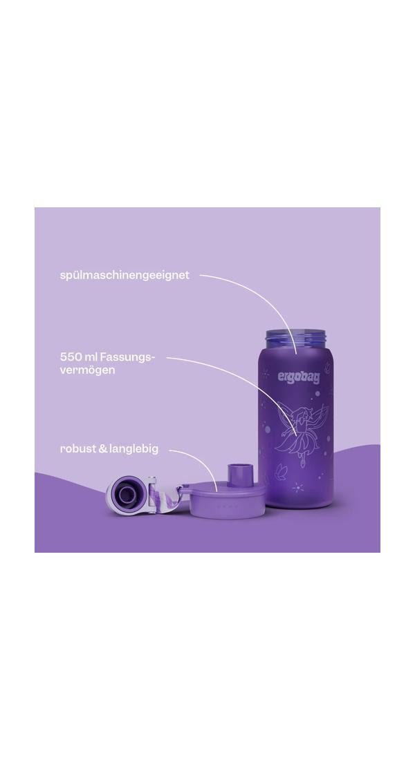 ergobag Trinkflasche Trinkflasche, auslaufsicher und kohlensäuregeeignet