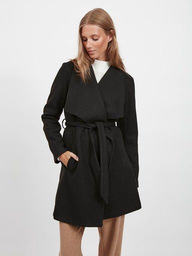 Vila Kurzmantel VICOOLEY COLLAR BELT COAT günstig online kaufen