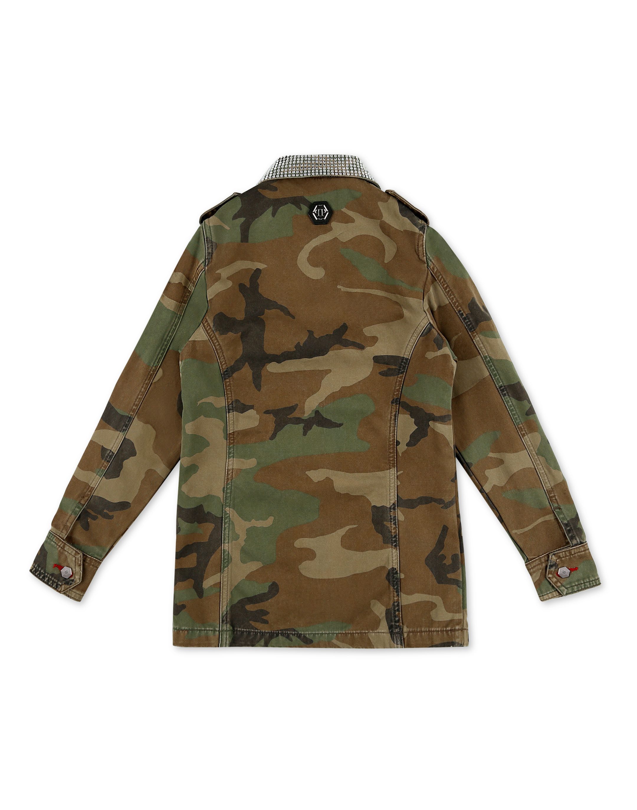 PHILIPP PLEIN Parka Camouflage Verziert