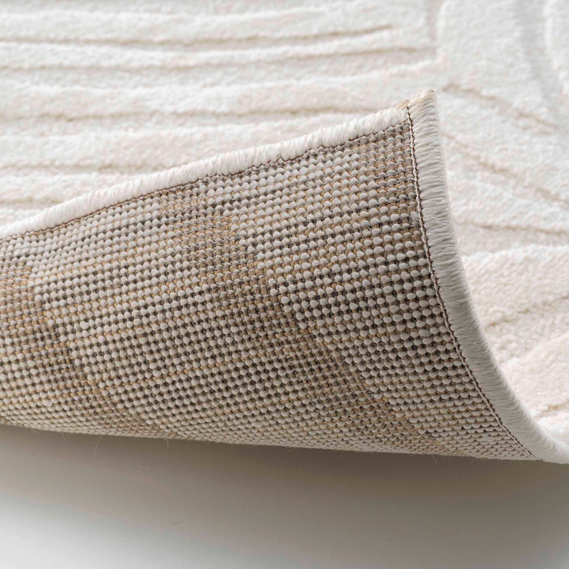 Douceur d'intérieur Teppich Teppich für Wohnzimmer ANKARA, beige, Blätter-Muster, Höhe: 120 mm – Bild 3 von 4