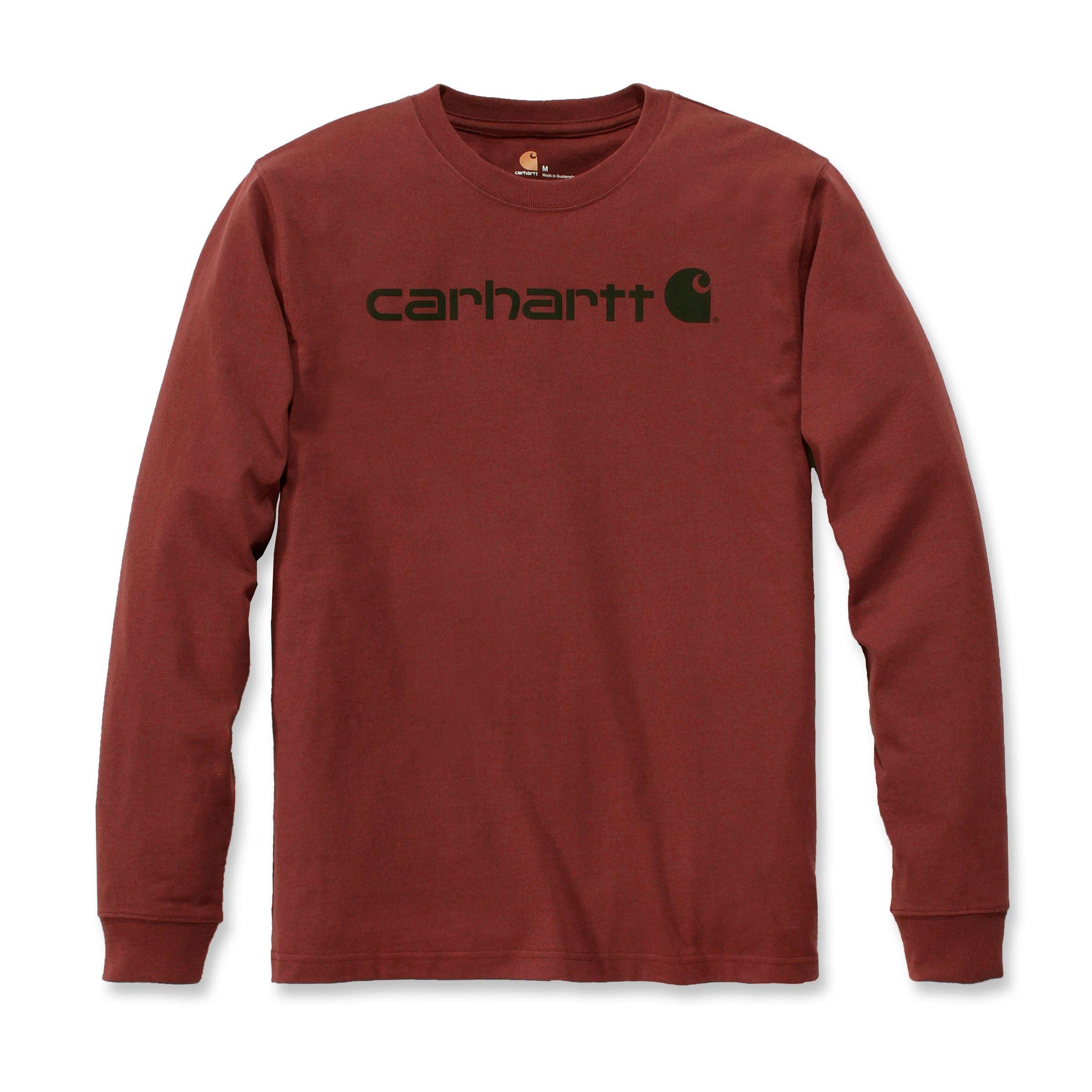 heather carbon Langarmshirt Signature Workwear Herren Langarmshirt Carhartt Adult Graphic Carhartt